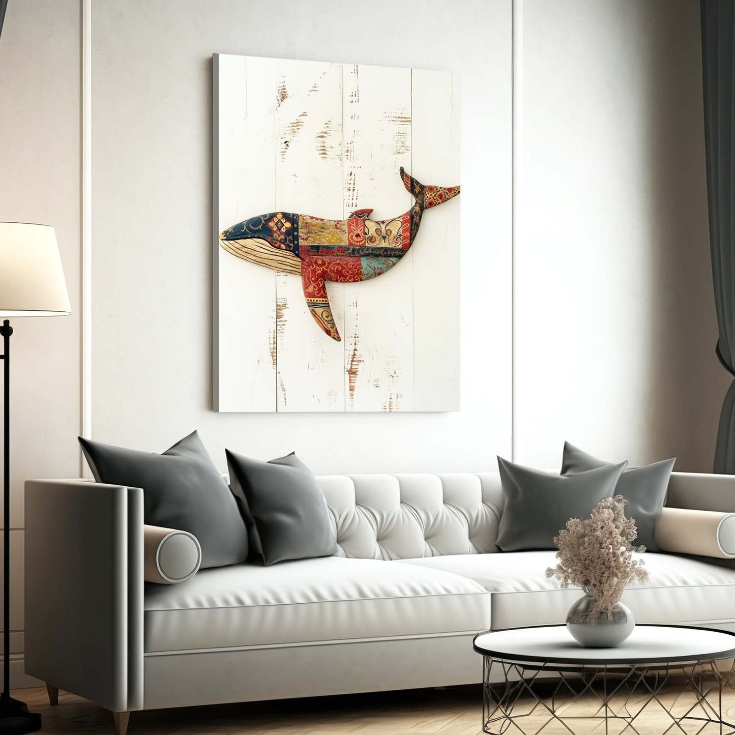 Rustic Whale Wall Art