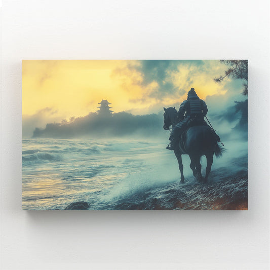 Samurai Horse Prints — classic canvas print, canvas print on white background