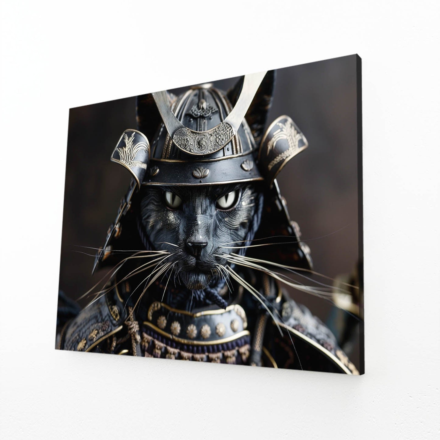 Samurai Warrior Cat Wall Art
