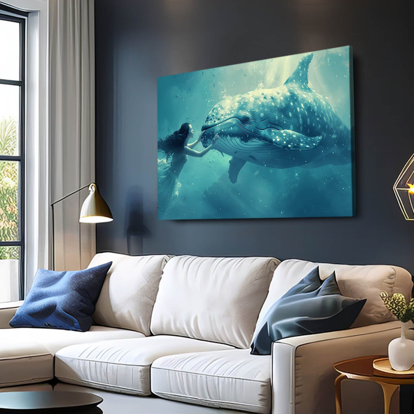 Serenity Whale Digital Art