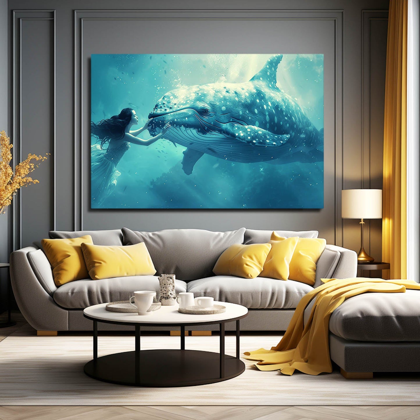 Serenity Whale Digital Art