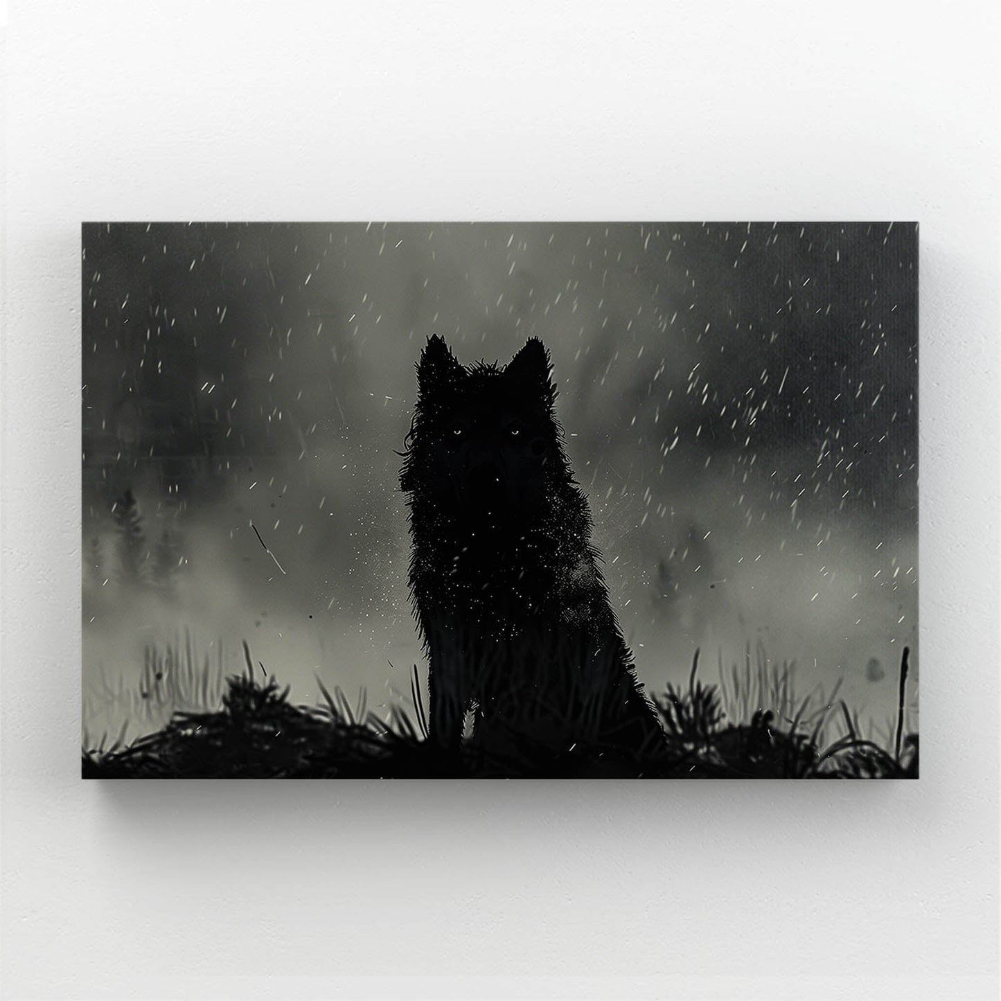 Shadow Wolf Wall Art