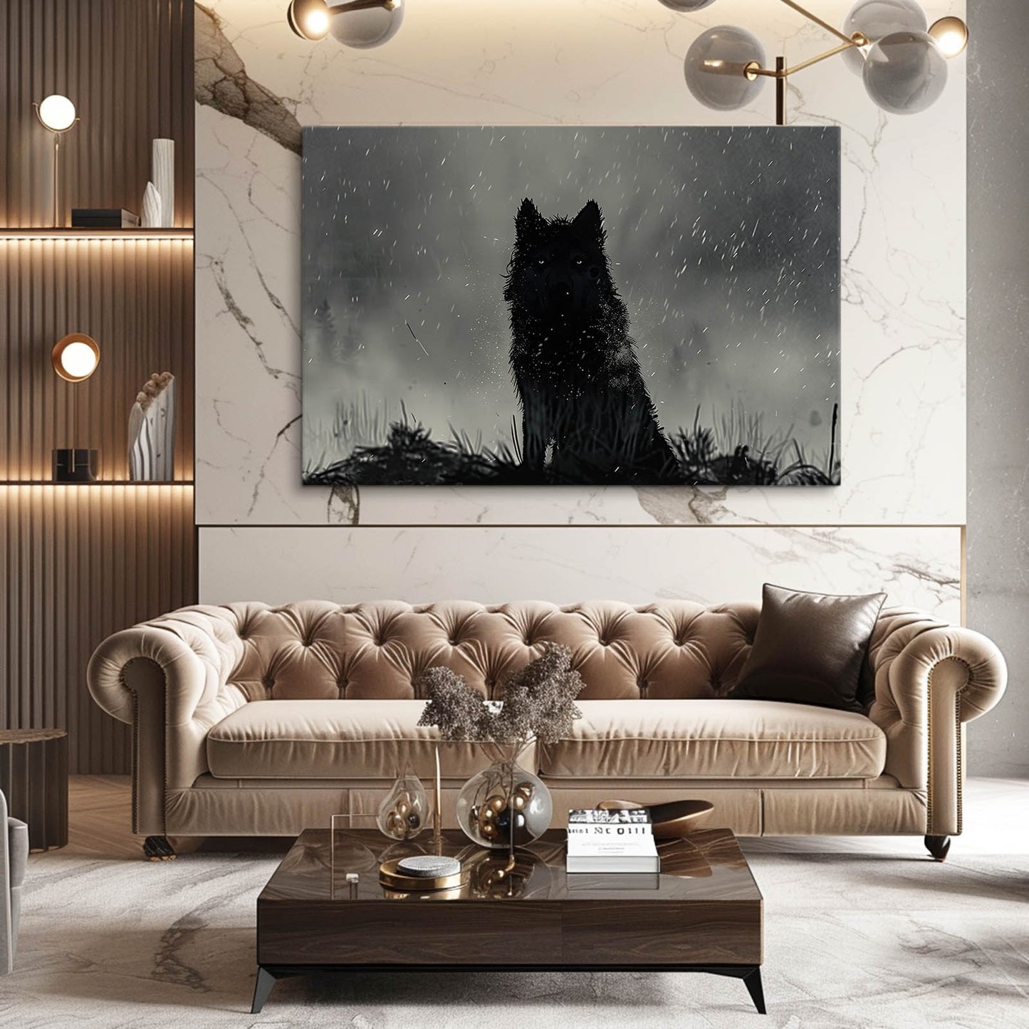 Shadow Wolf Wall Art