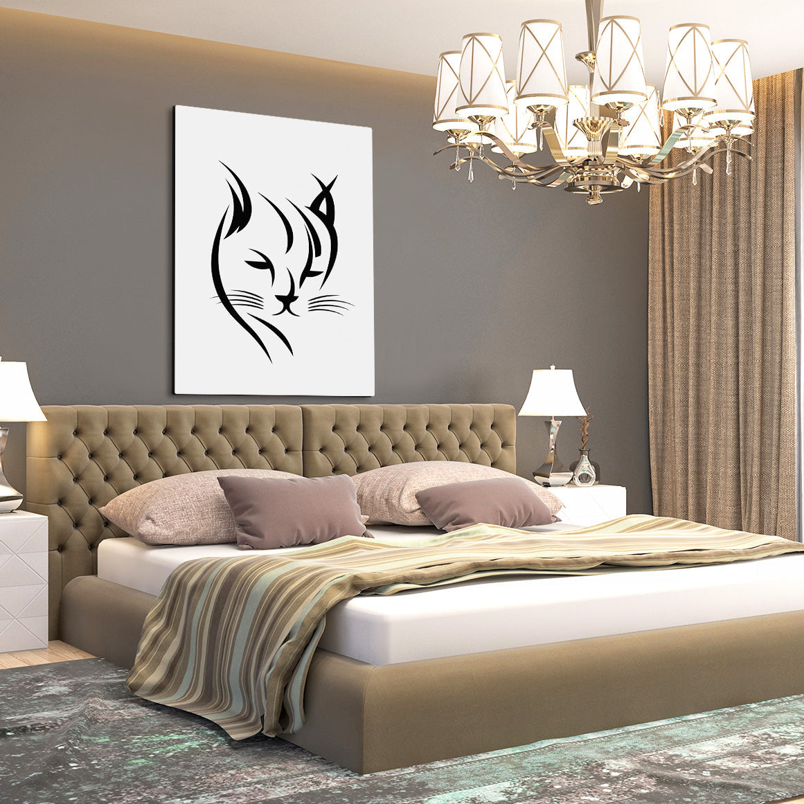 Silhouette Cat Wall Art