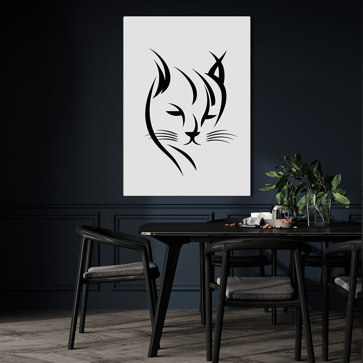 Silhouette Cat Wall Art