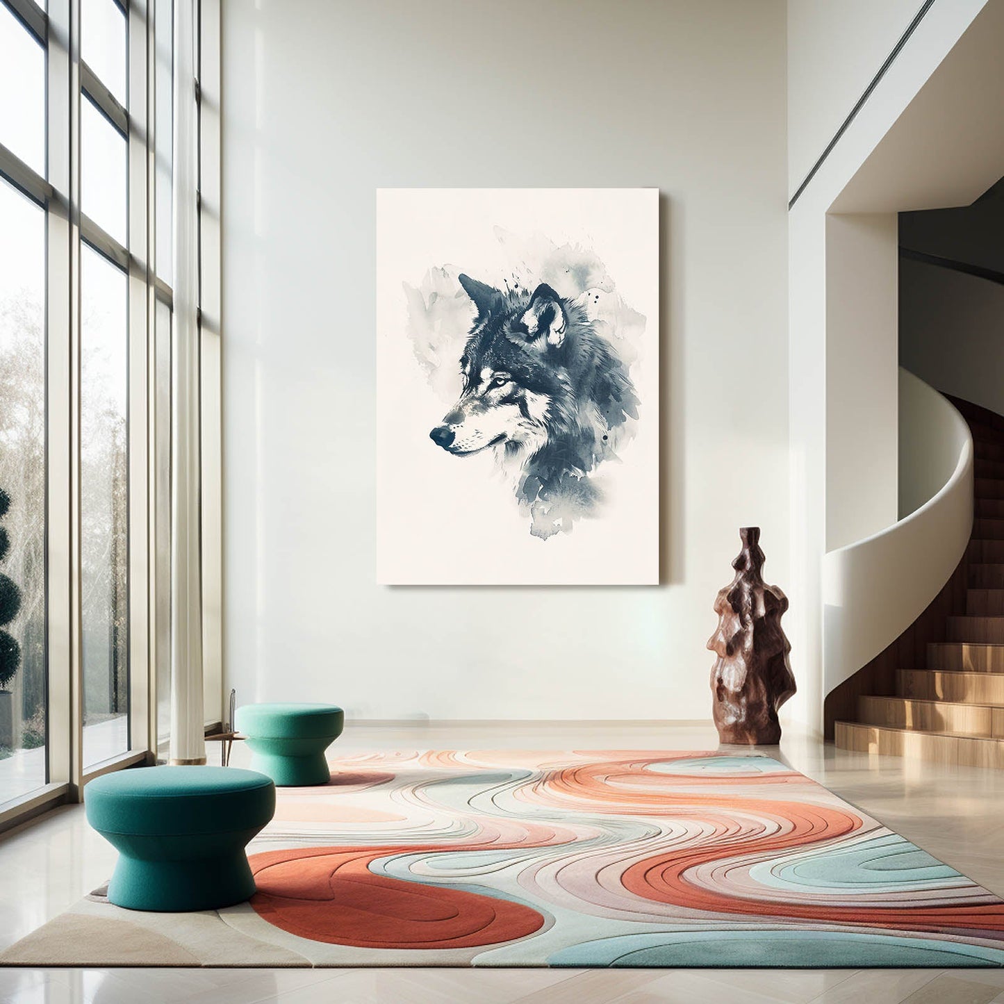 Spiritual Wolf Art