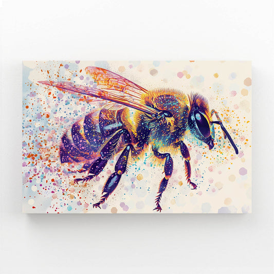 Splatter Effect Bee Art
