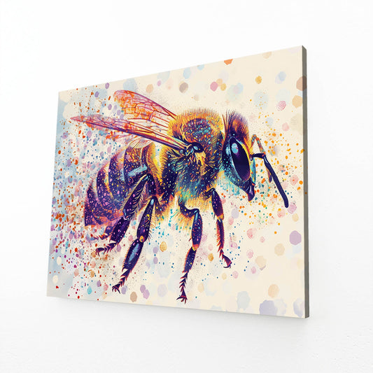 Splatter Effect Bee Art