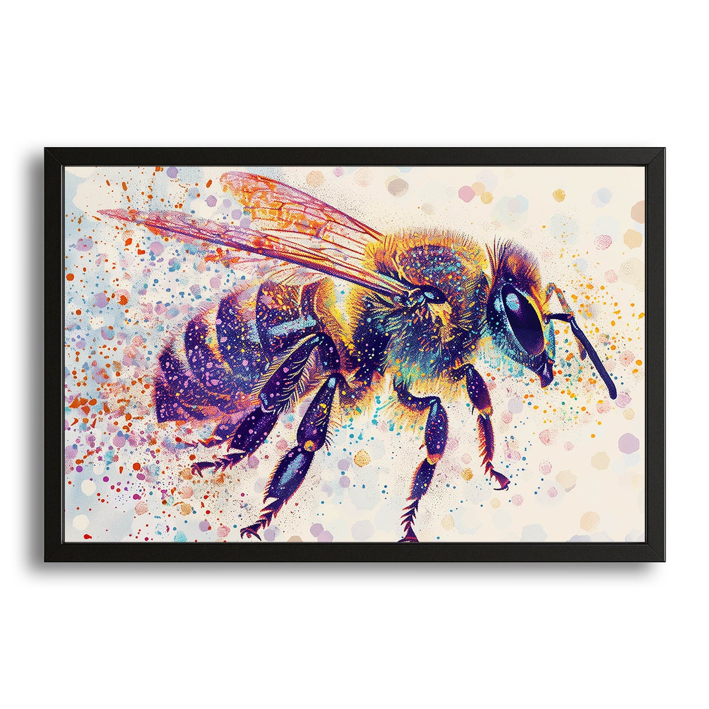 Splatter Effect Bee Art