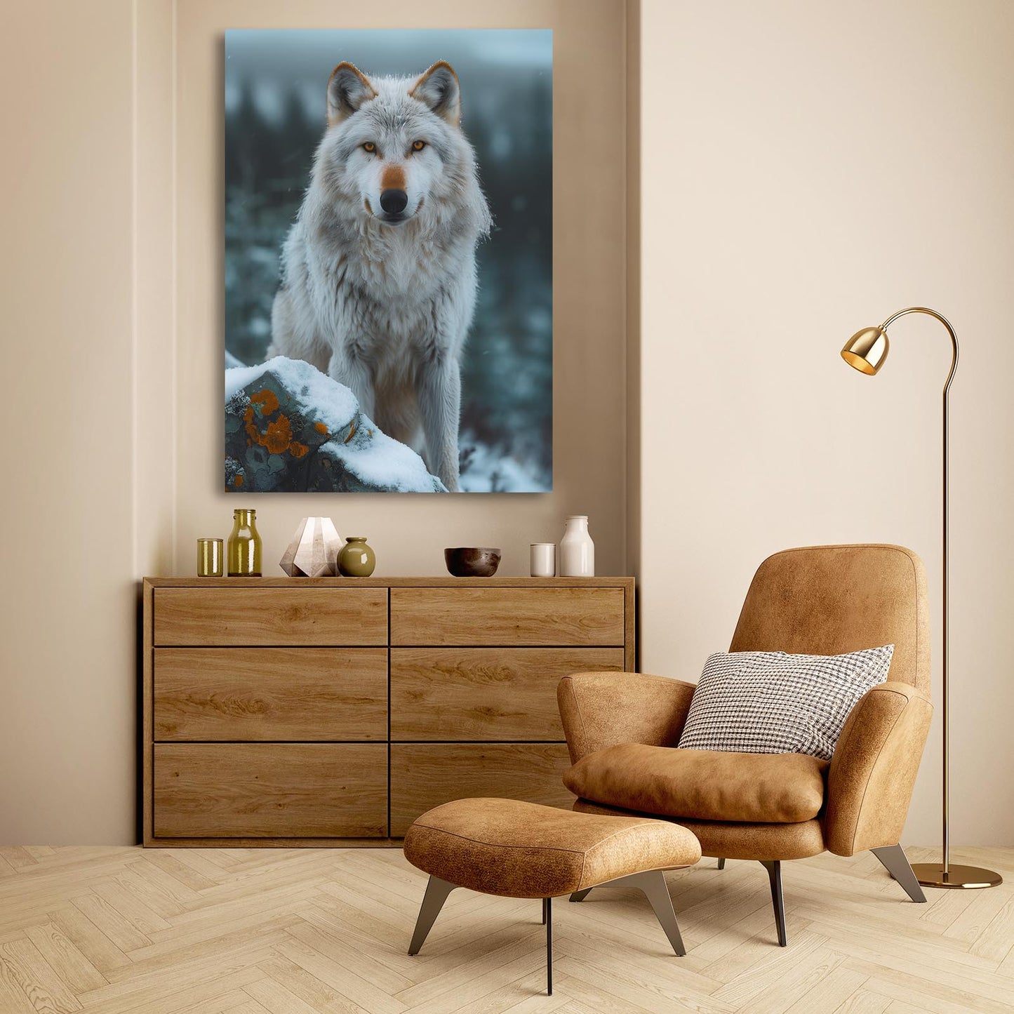 Standing Wolf Art