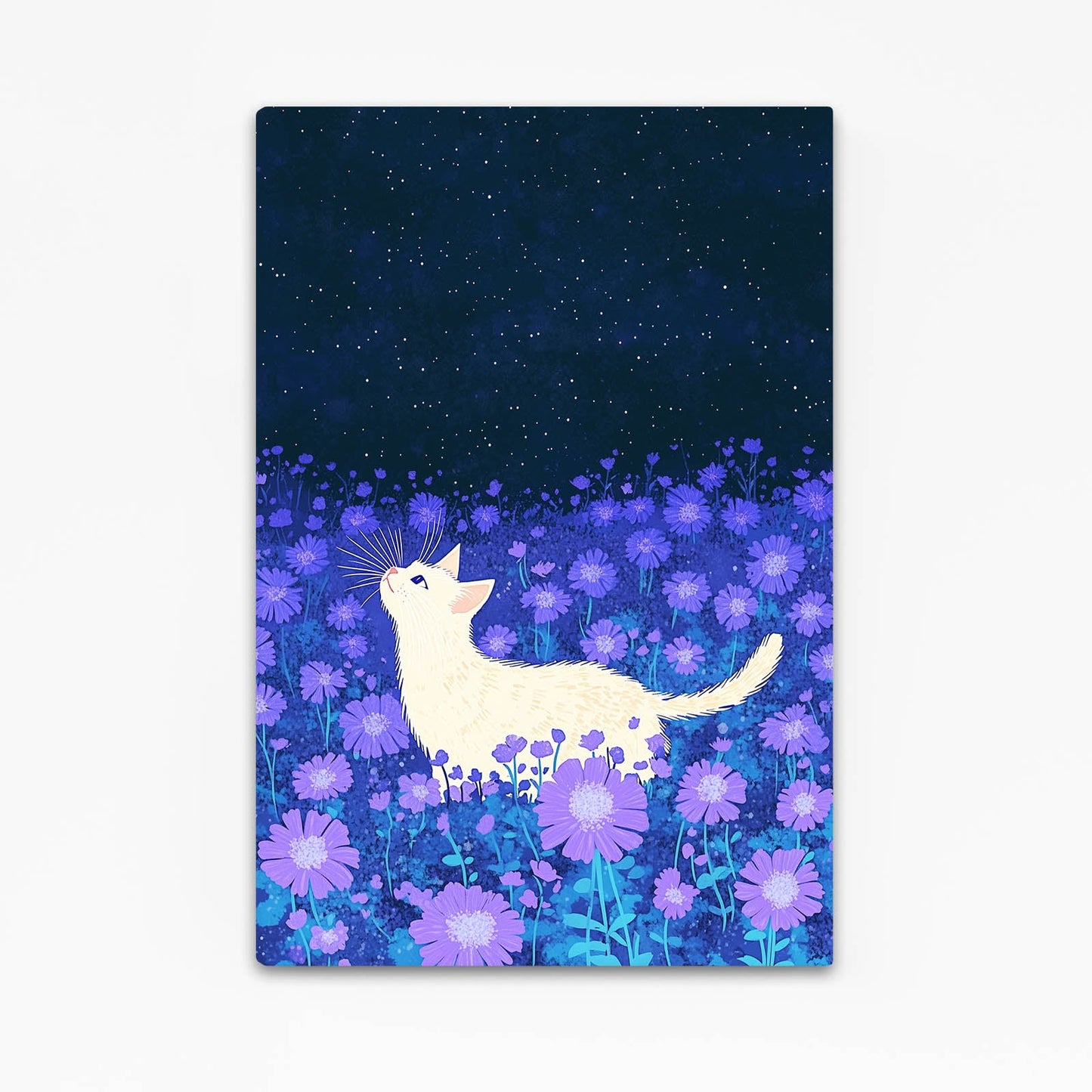 Starlit Meadow Cat Wall Art