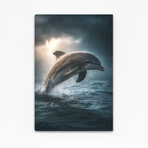 Storm Light Dolphin Canvas