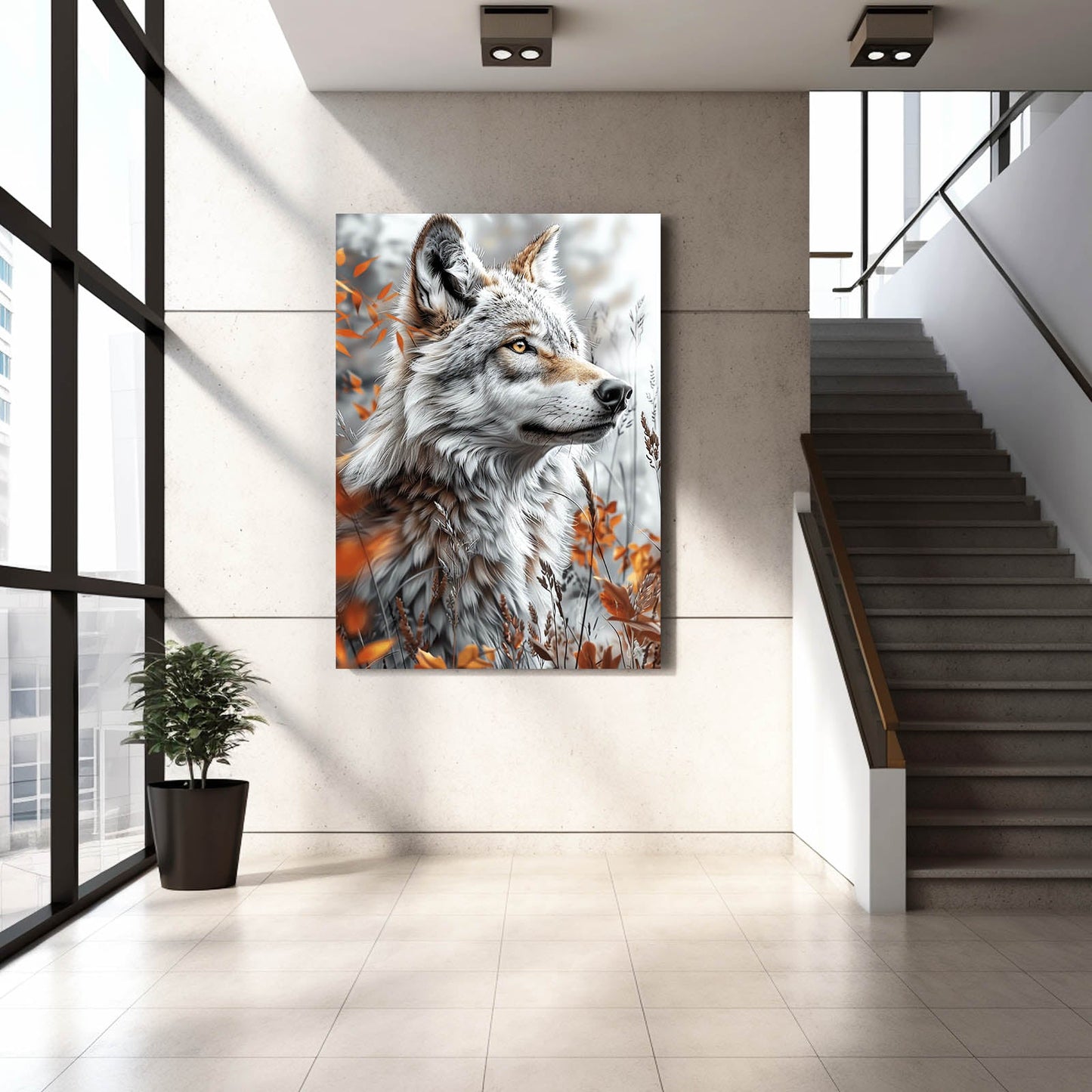 Stylish Wolf Art