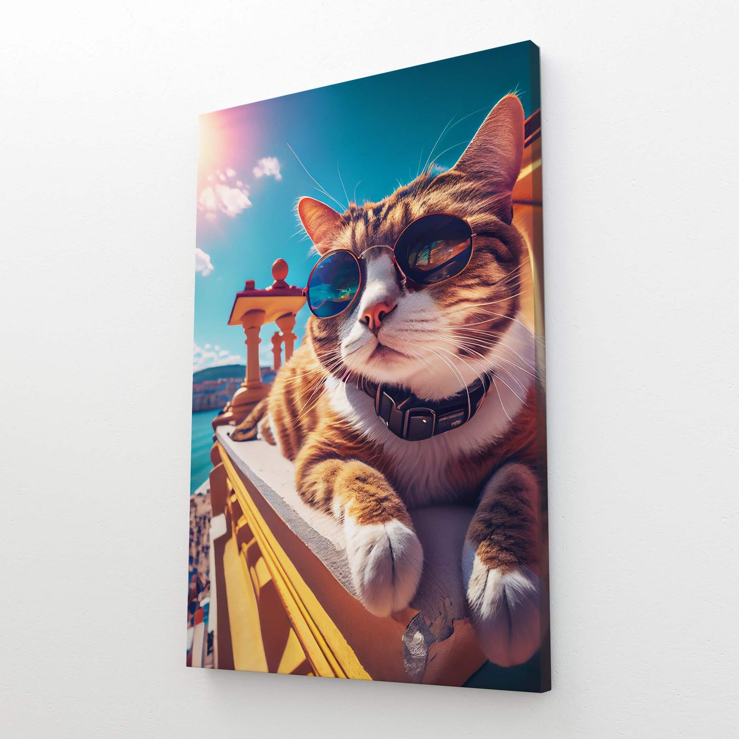 Summer Vibes Cat Art