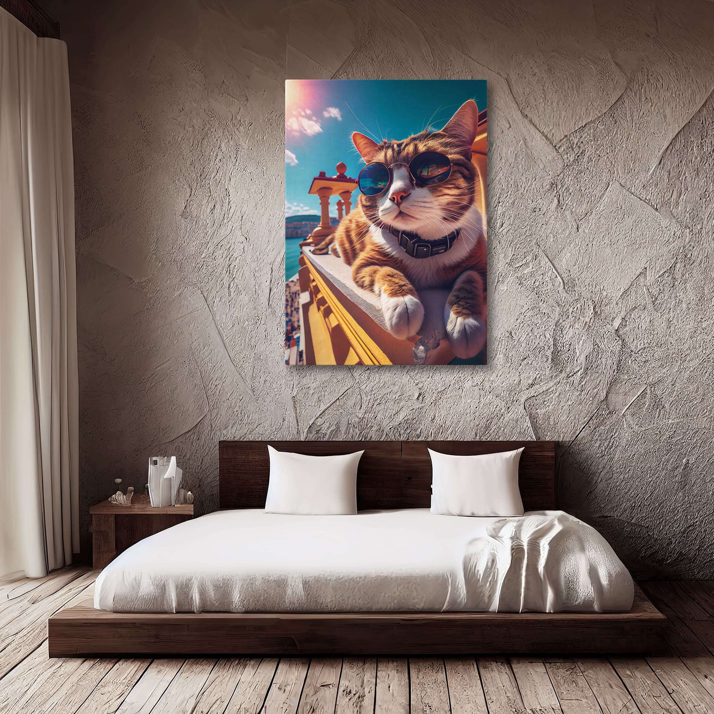 Summer Vibes Cat Art