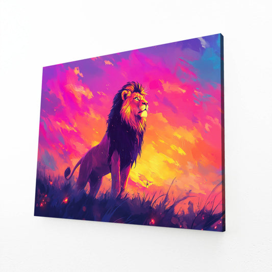 Sunrise Majesty Lion Wall Art