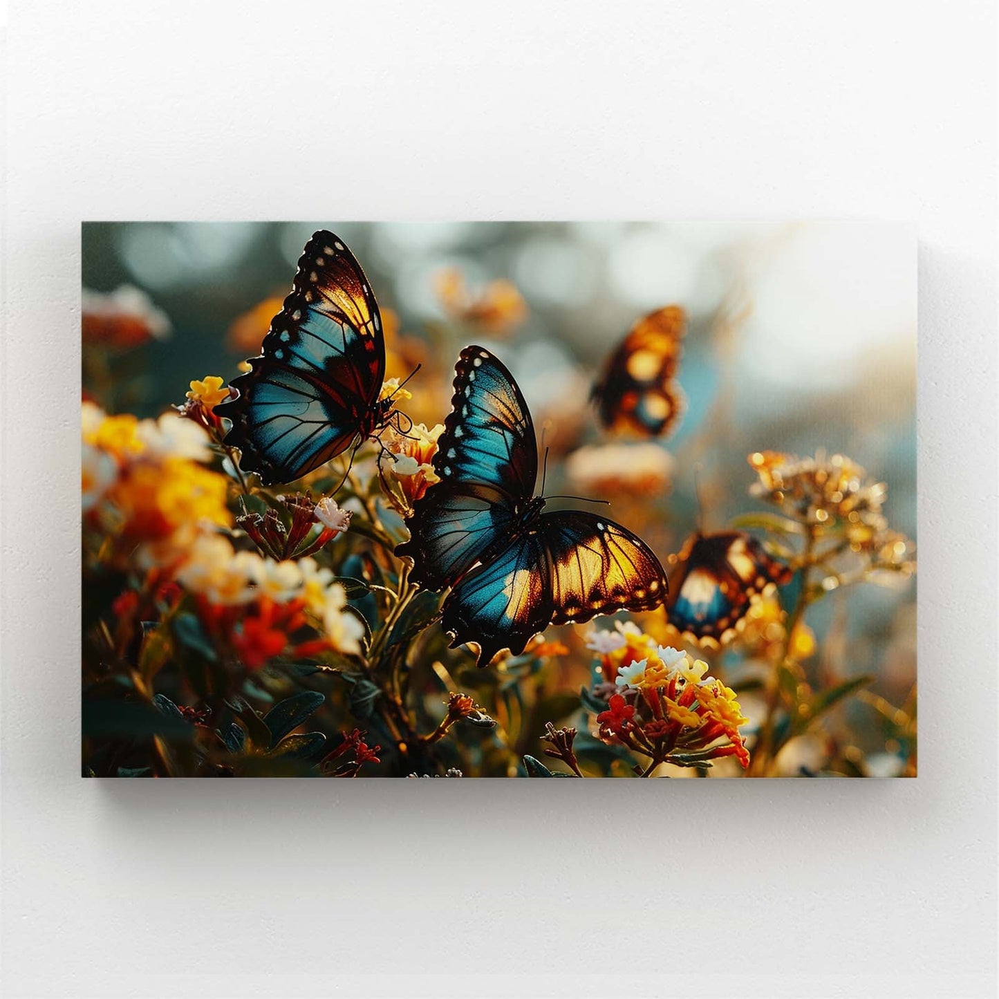 Sunset Butterfly Photography Wall Art