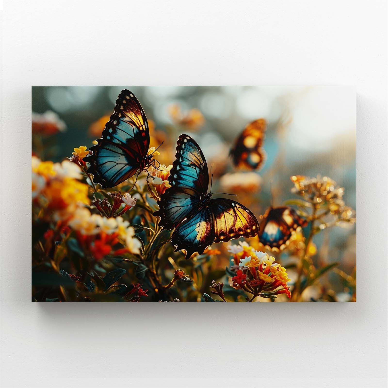 Sunset Butterfly Photography Wall Art