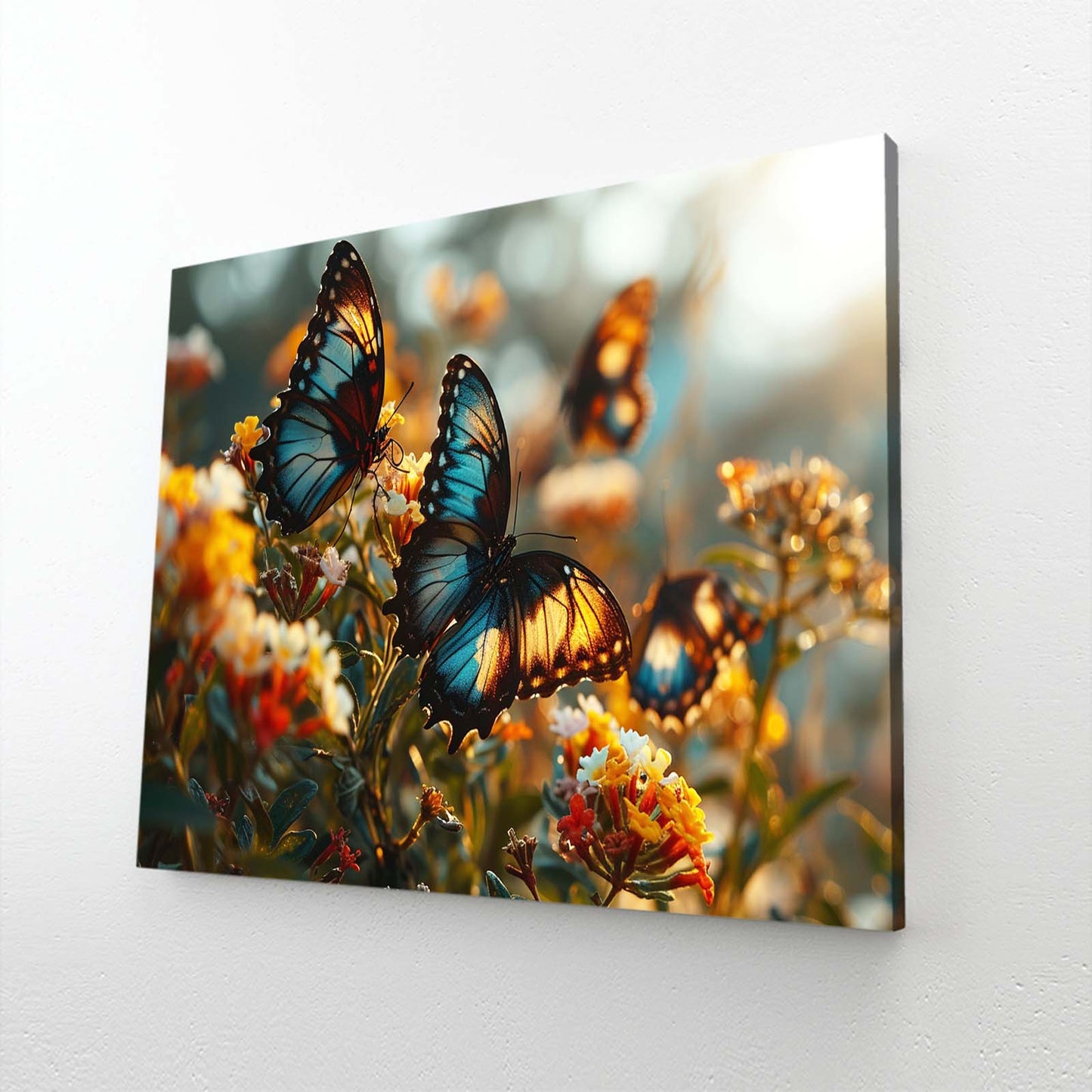 Sunset Butterfly Photography Wall Art