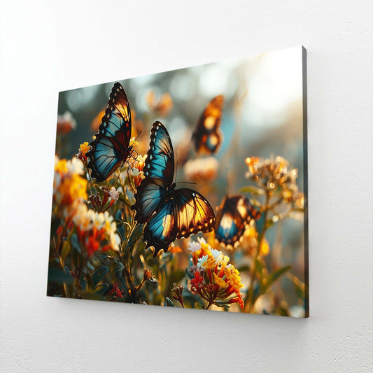 Sunset Butterfly Photography Wall Art