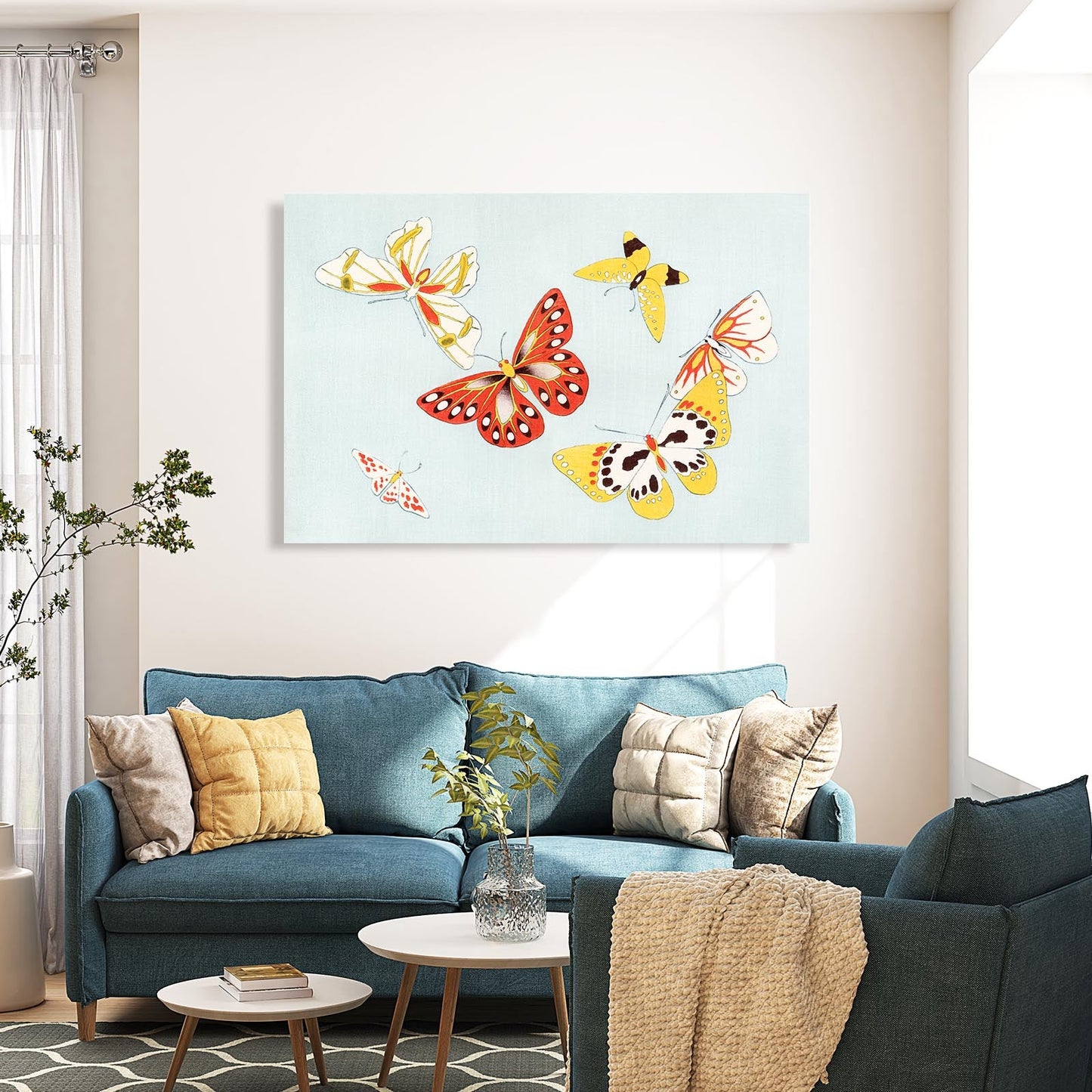 Sunset Wings Butterfly Wall Art