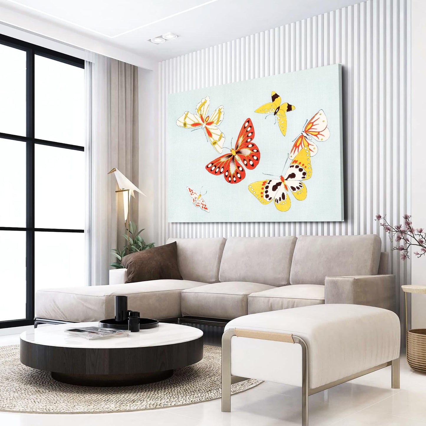 Sunset Wings Butterfly Wall Art
