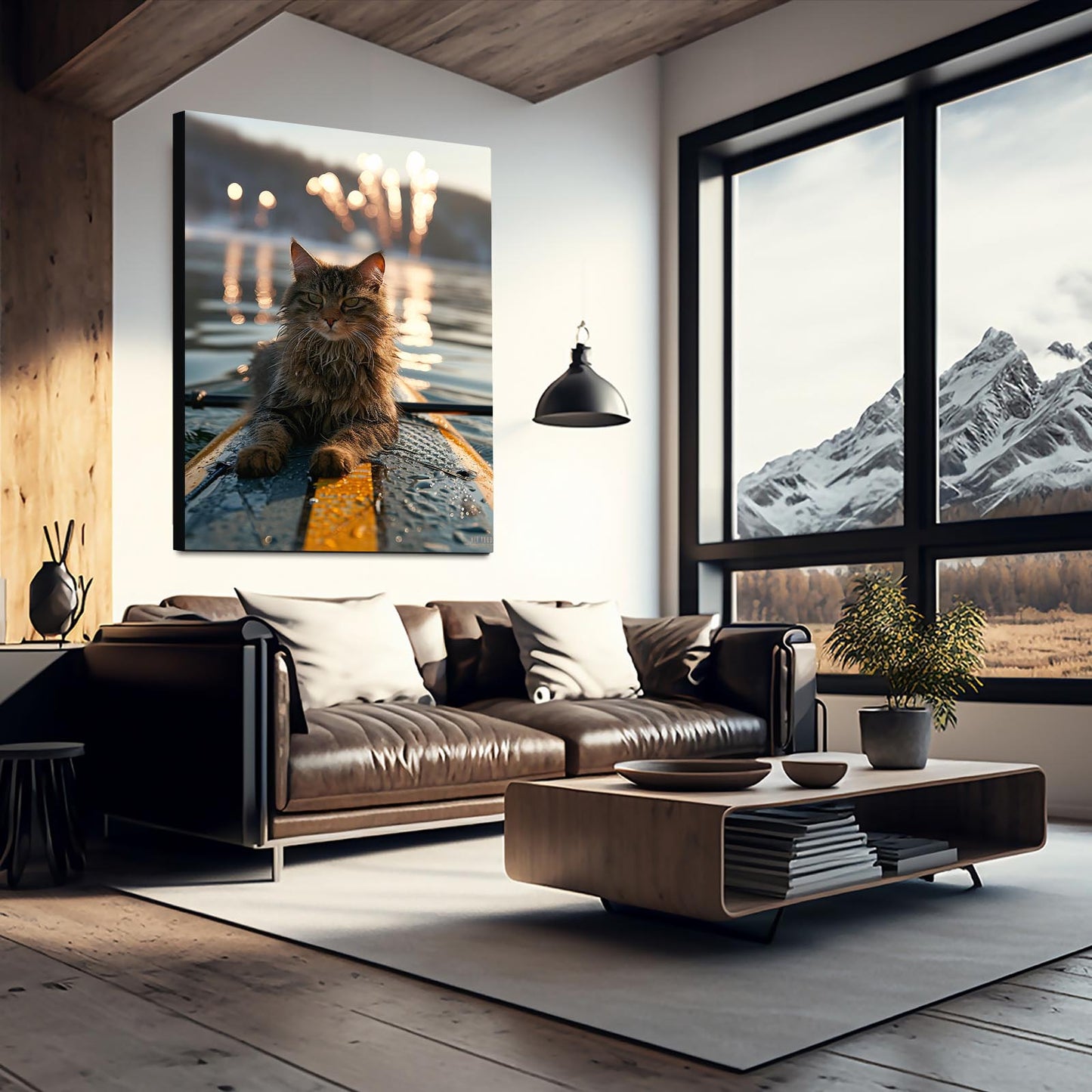 Surfer Cat Wall Art