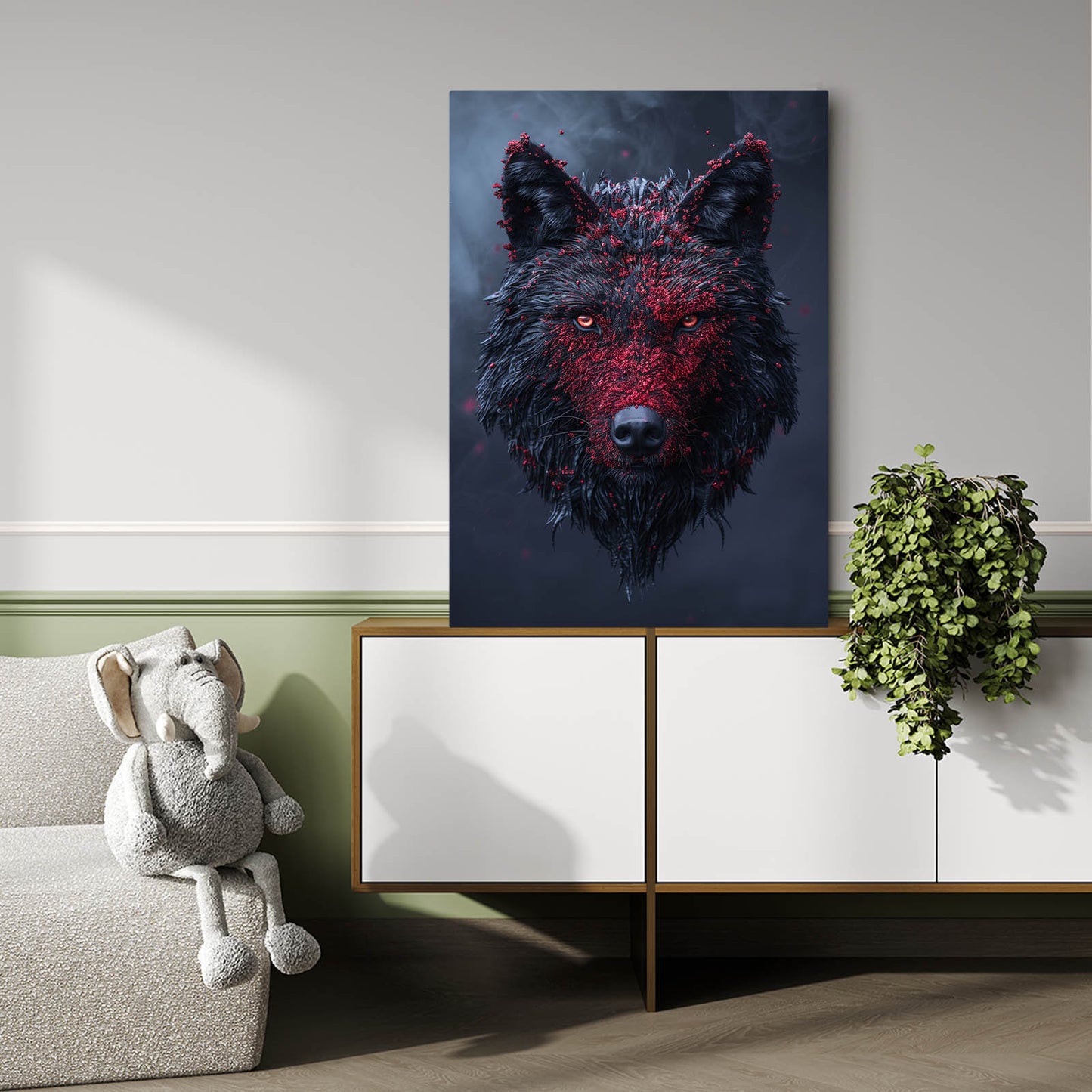 Surreal Wolf Wall Art