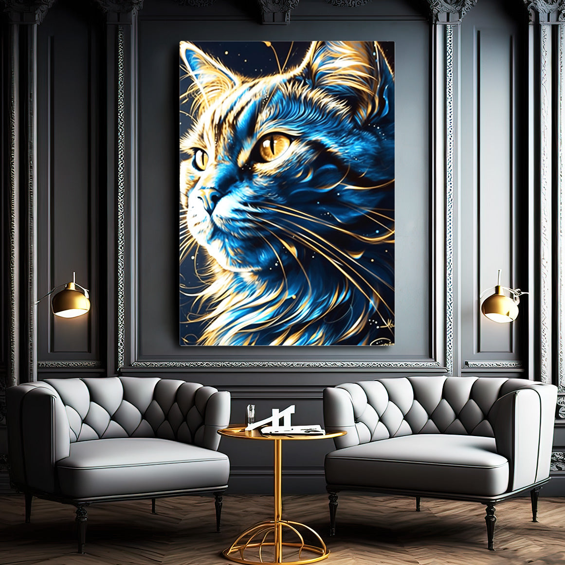 Surrealist Cat Wall Art
