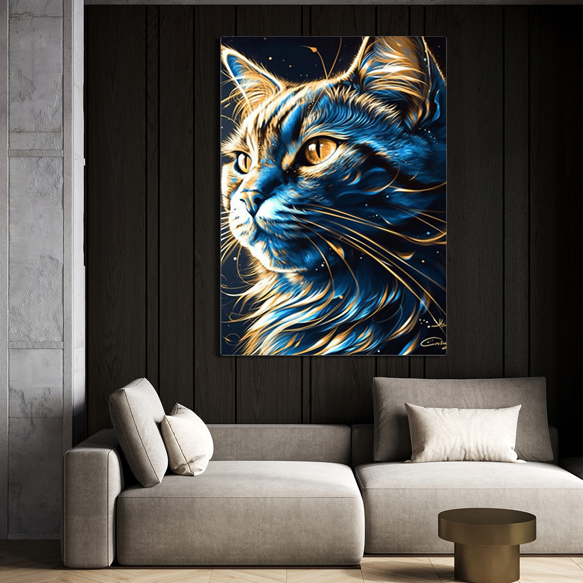 Surrealist Cat Wall Art
