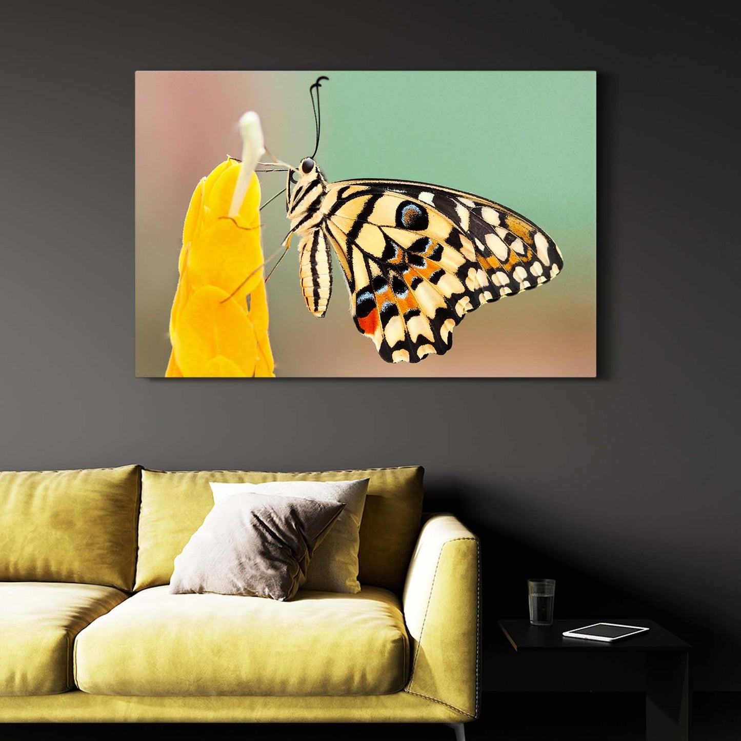 Swallowtail Butterfly On Flower Wall Art