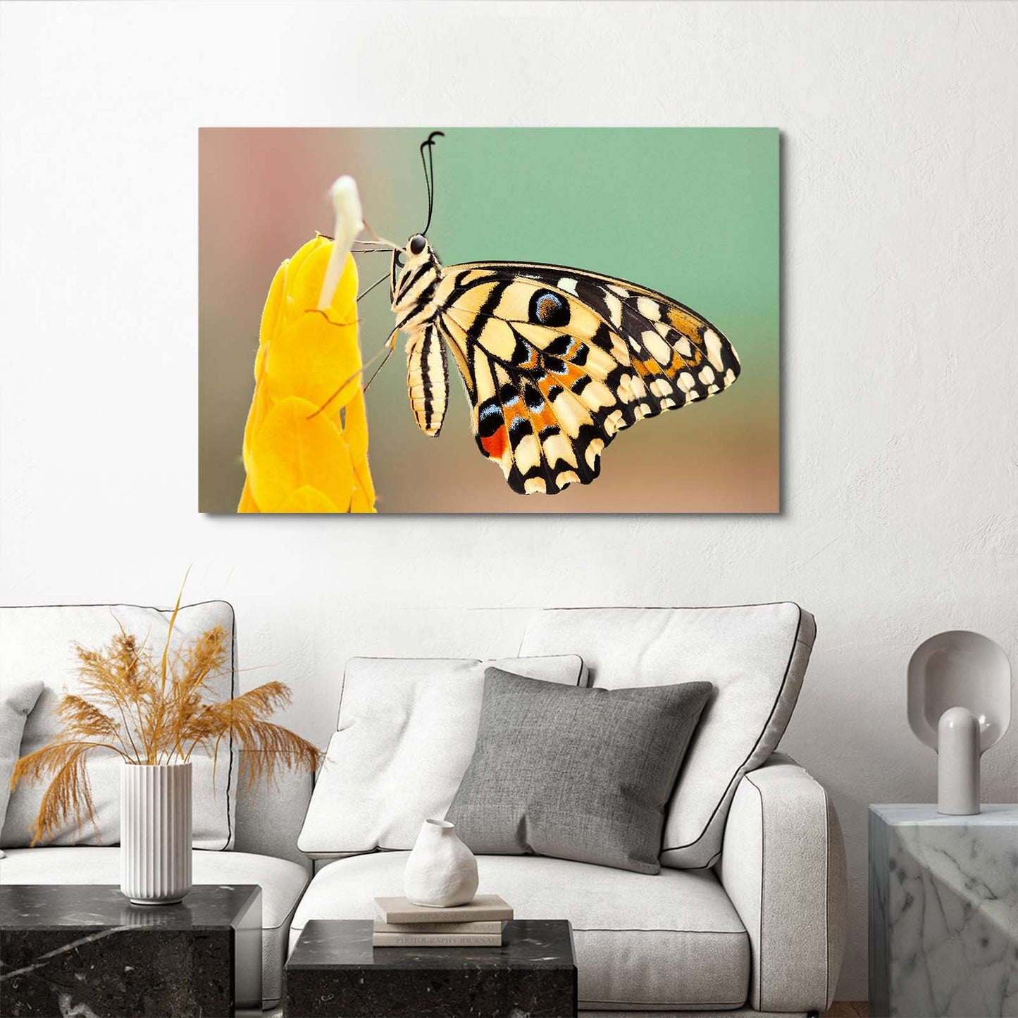 Swallowtail Butterfly On Flower Wall Art