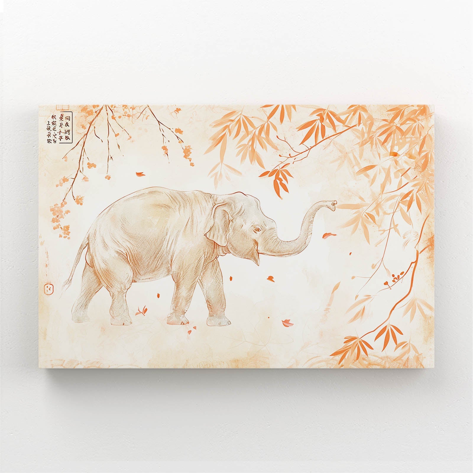 Traditional Asian Elephant Art