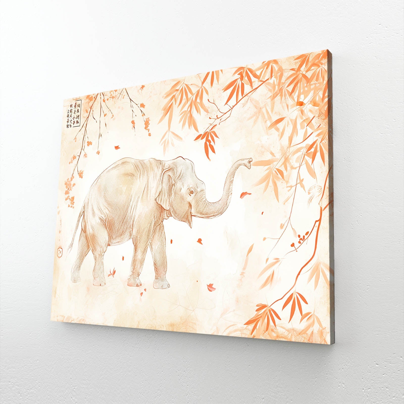 Traditional Asian Elephant Art