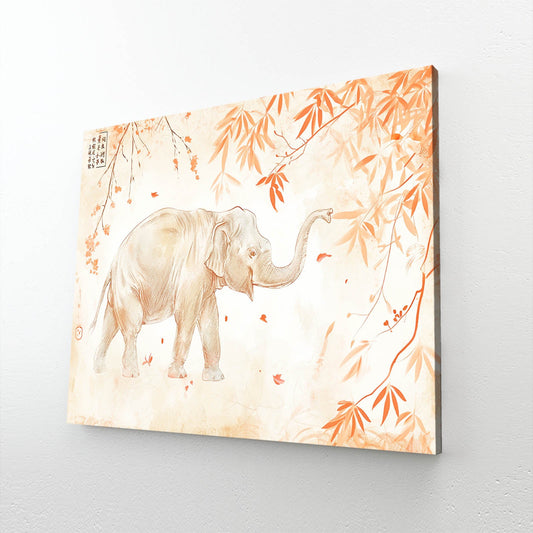 Traditional Asian Elephant Art