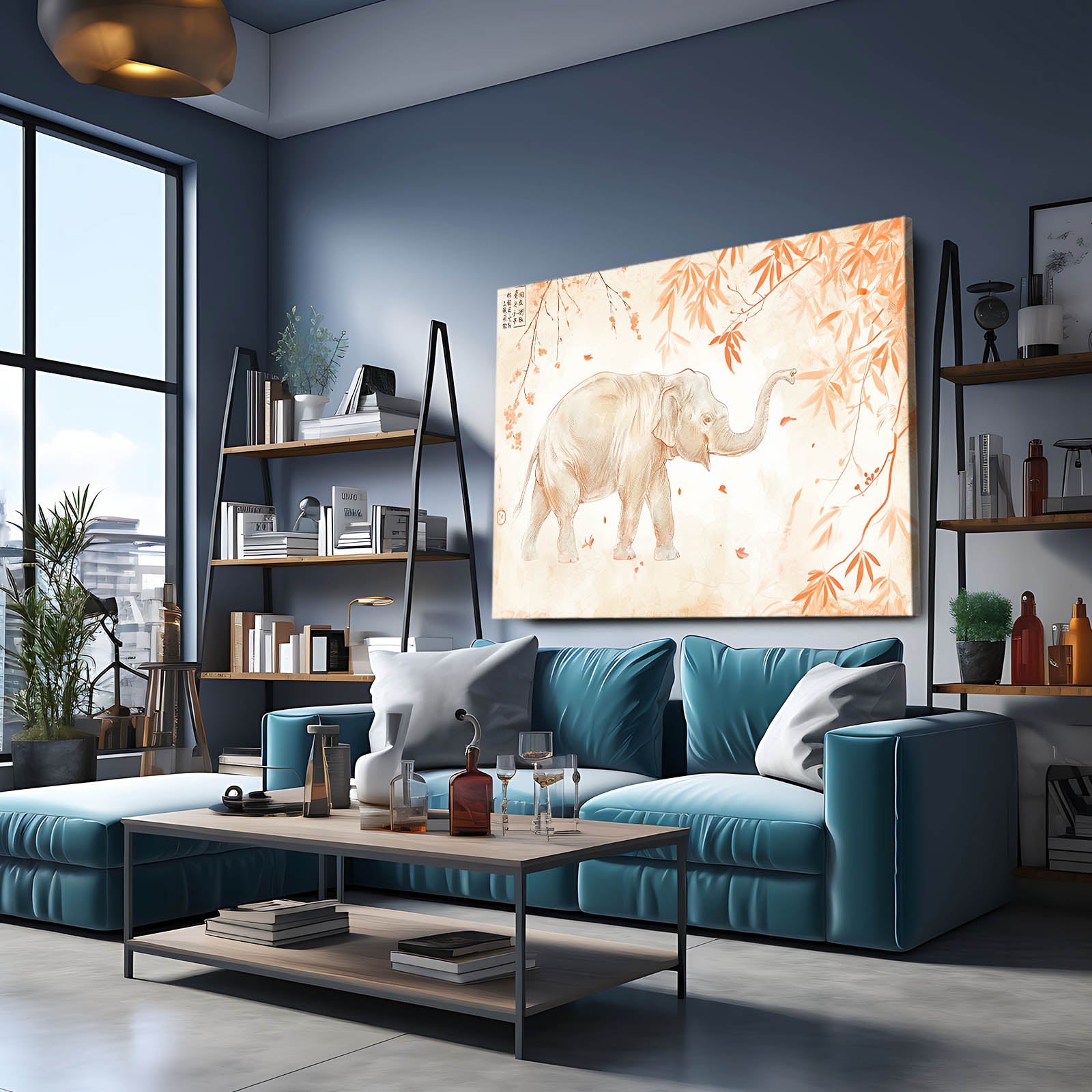 Traditional Asian Elephant Art