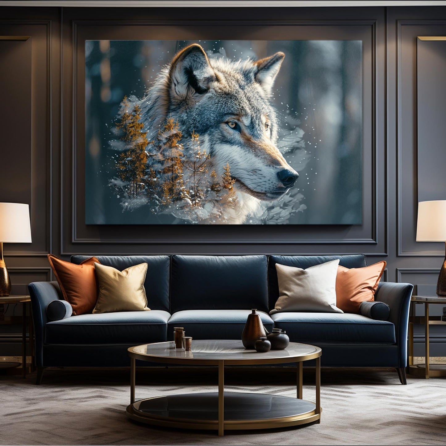 Tribal Wolf Wall Art