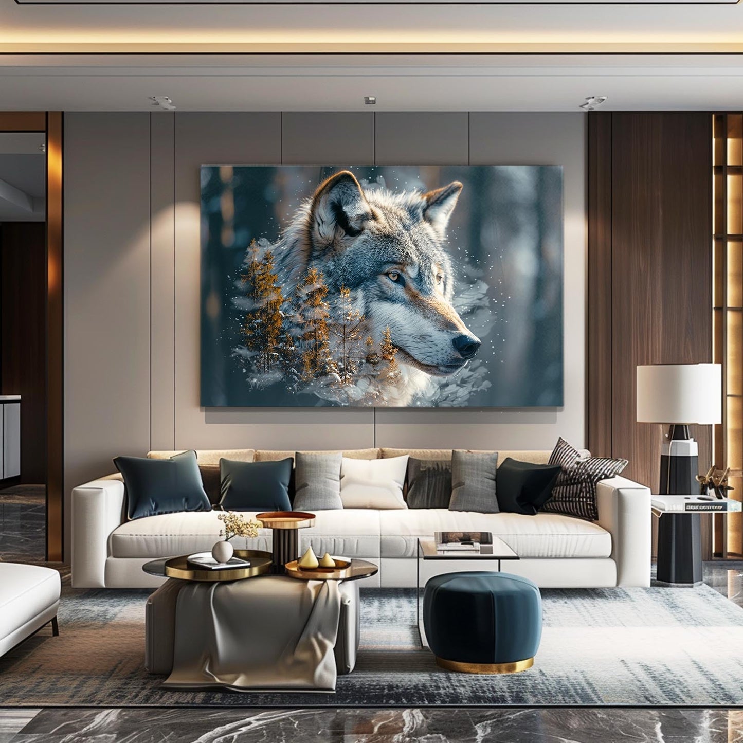 Tribal Wolf Wall Art
