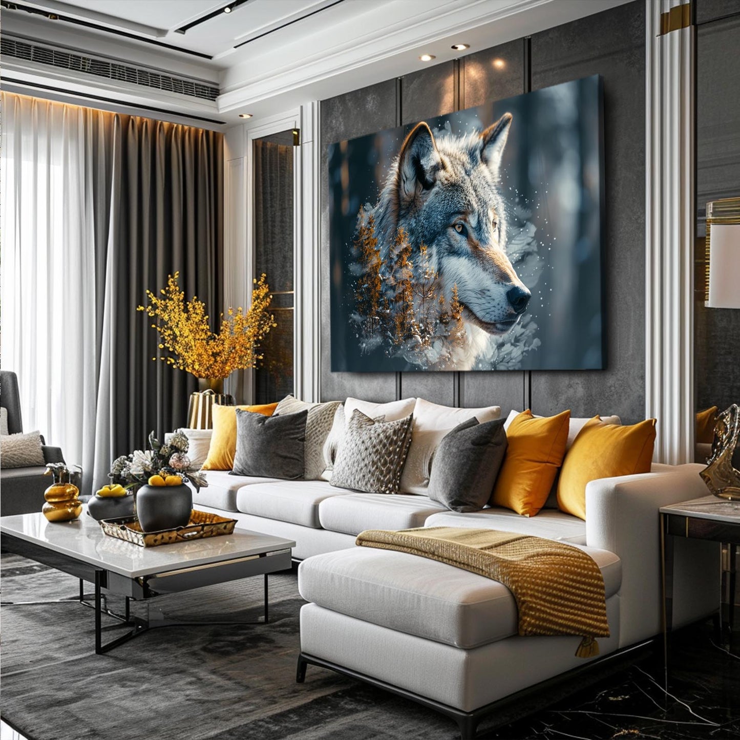 Tribal Wolf Wall Art