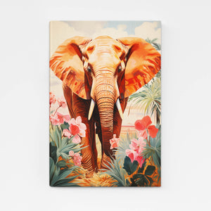 Tropical Garden Elephant Art