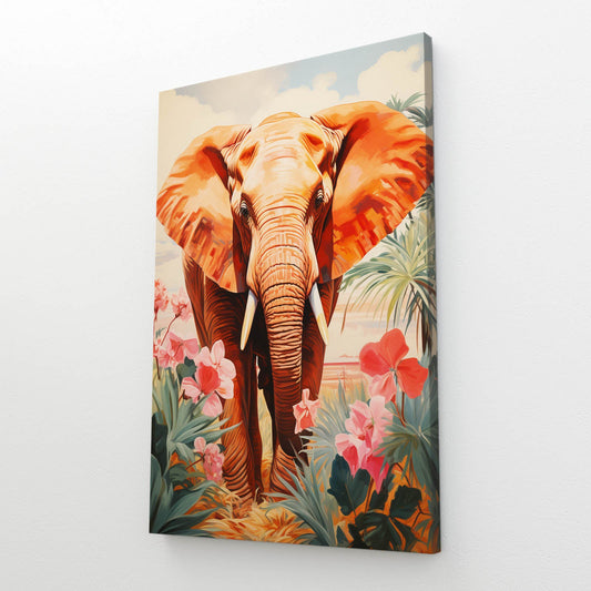 Tropical Garden Elephant Art