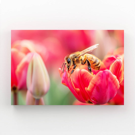 Tulip Blossom Bee Art