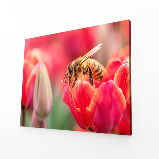 Tulip Blossom Bee Art