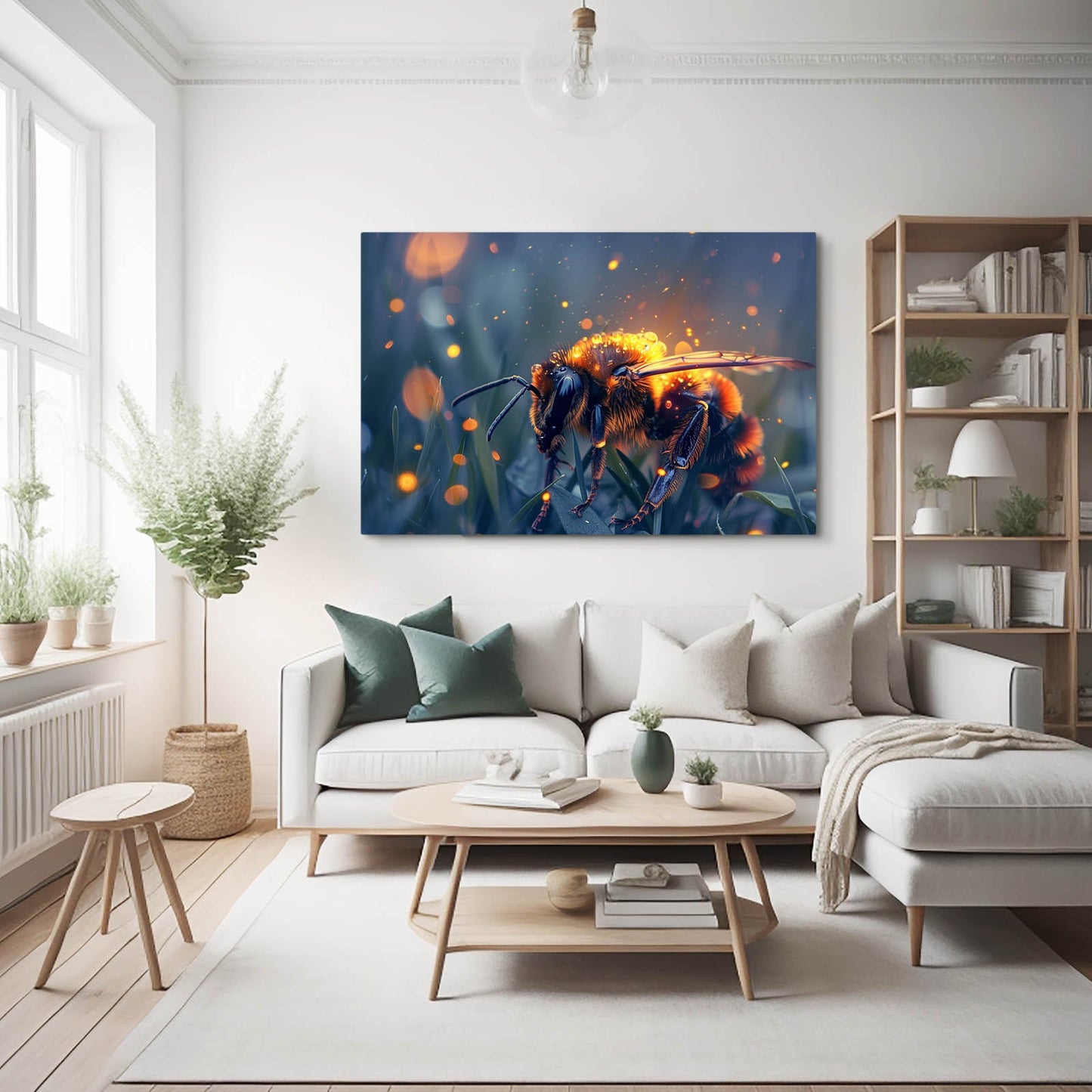 Twilight Glow Bee Art