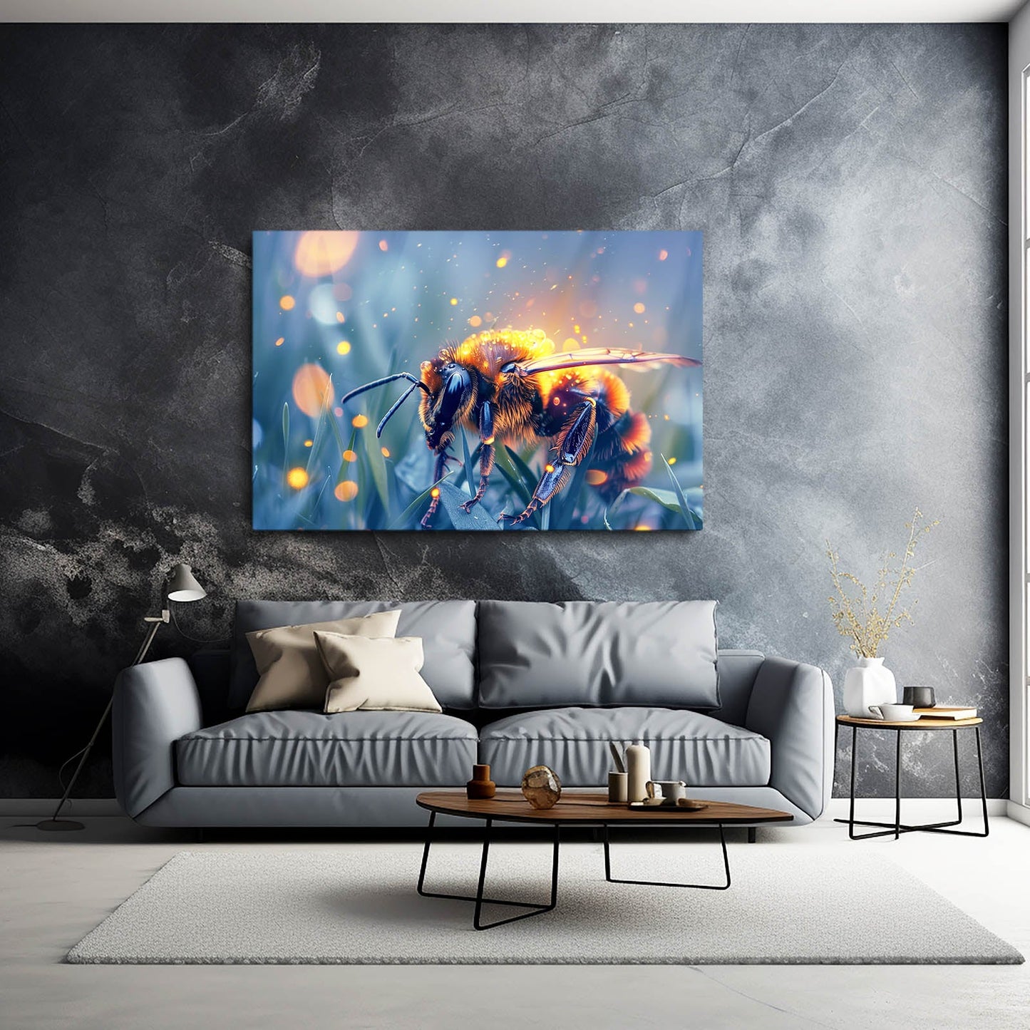 Twilight Glow Bee Art