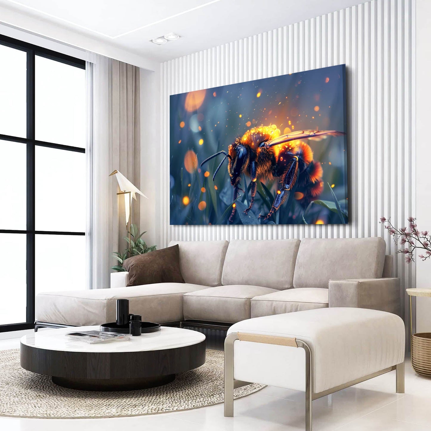 Twilight Glow Bee Art
