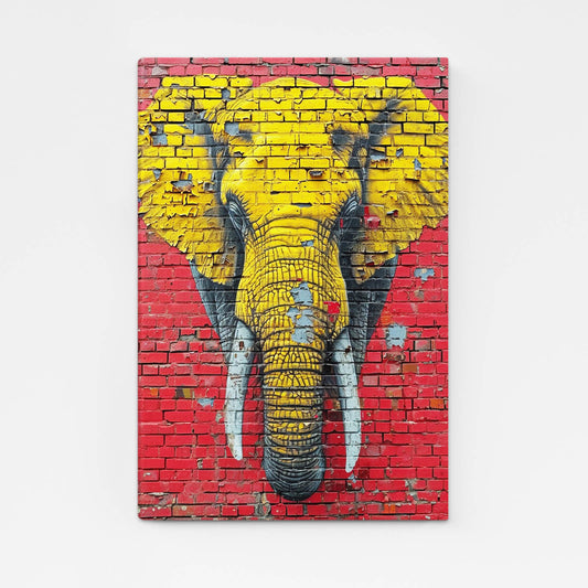 Urban Brick Elephant Art