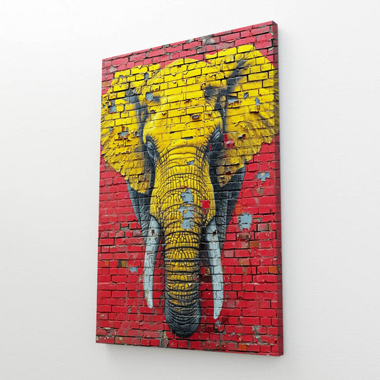 Urban Brick Elephant Art