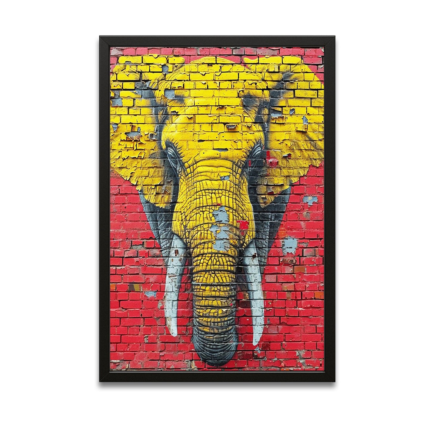 Urban Brick Elephant Art