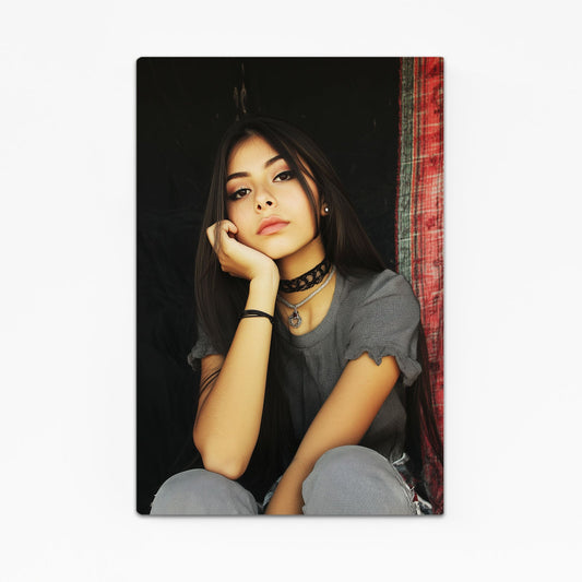 Urban Girl Photography Prints – angled canvas view on white background